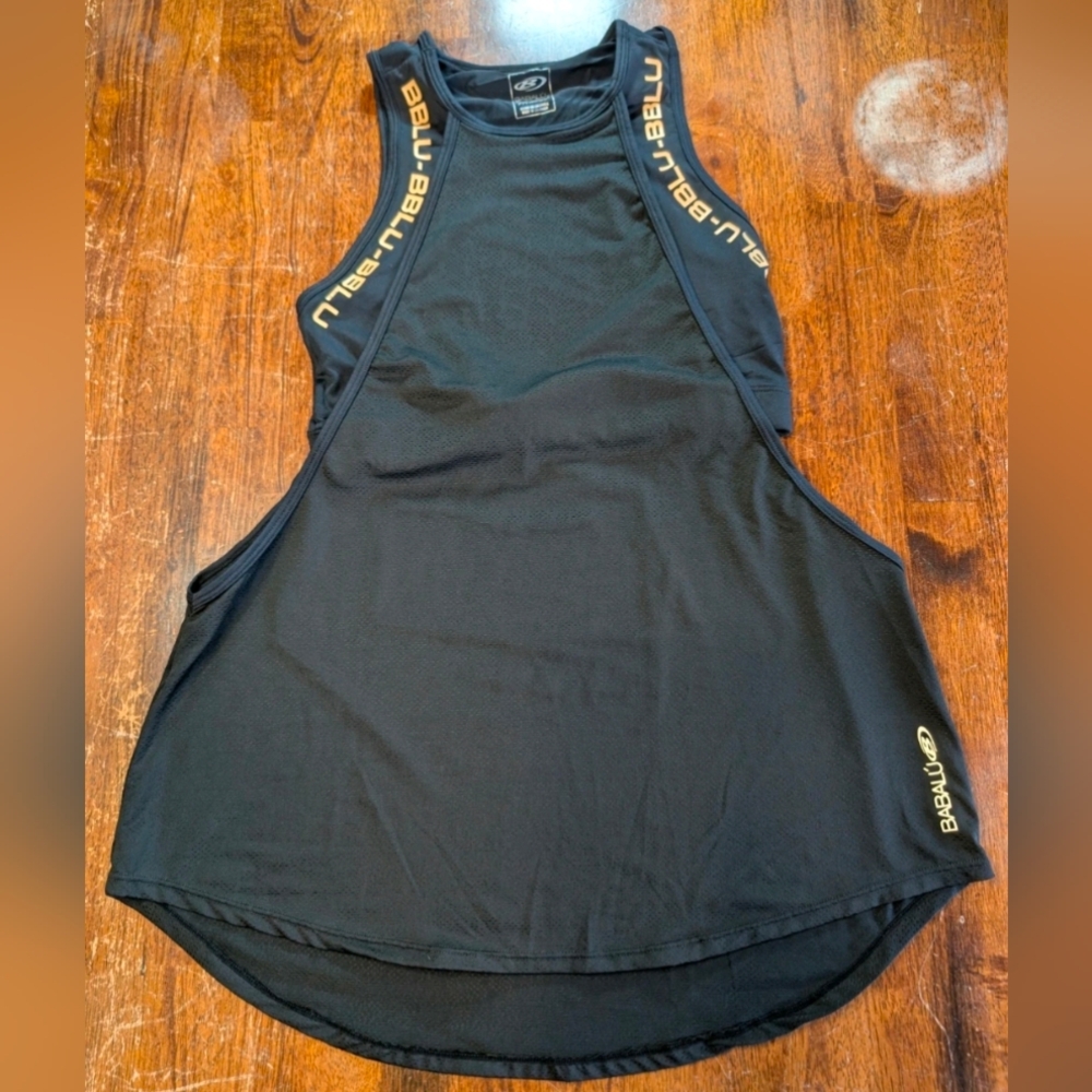 Babalu Fitness Athletic Top Bra With Overshirt Gym Cycle Yoga Activewear Used